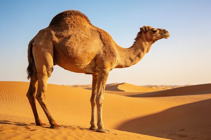 Camel. An AI-created illustration for chapter 023, Save for the Lean Days.