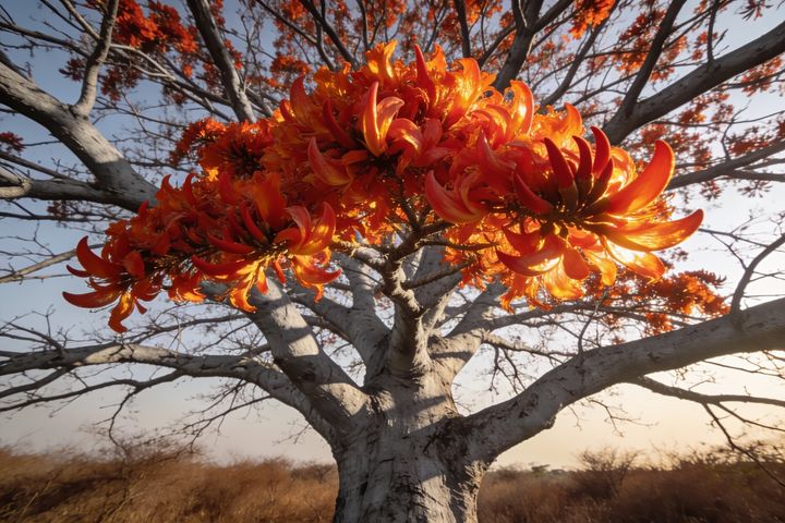 Palash. An AI-created illustration for chapter 030, Don't Wait for the Leaves.