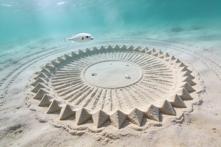 Pufferfish. An AI-created illustration for chapter 059, One Masterpiece.