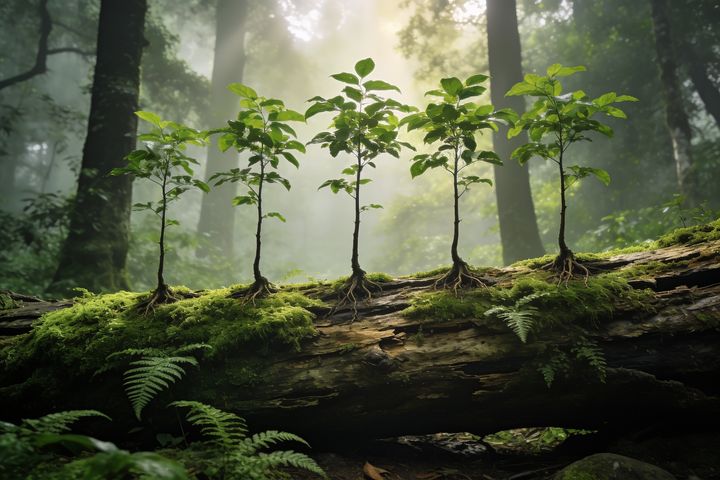 Sapling. An AI-created illustration for chapter 096, Growing on Their Work.